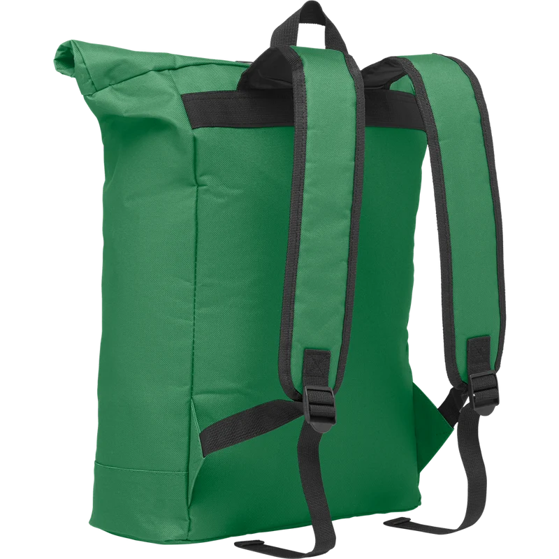 Rolltop Laptop Backpack with Padded Back