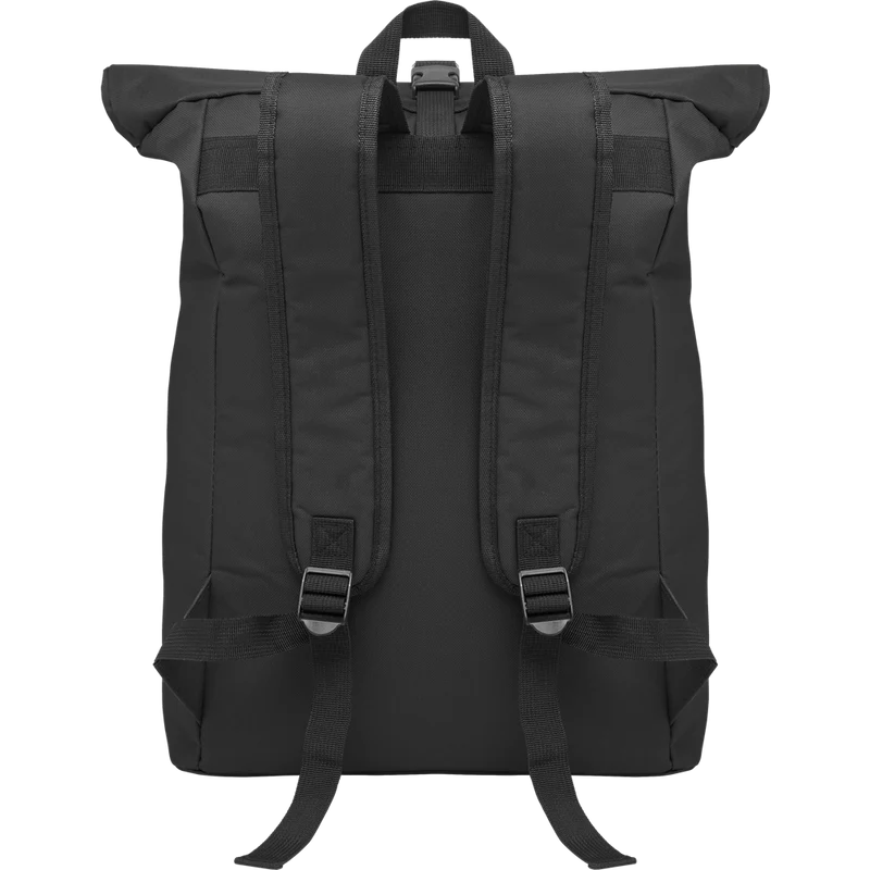 Rolltop Laptop Backpack with Padded Back