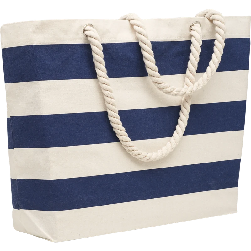Striped Cotton Beach Bag