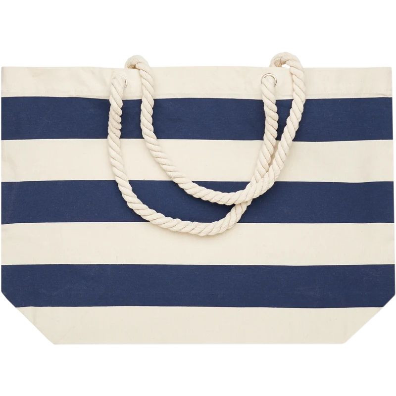 Striped Cotton Beach Bag