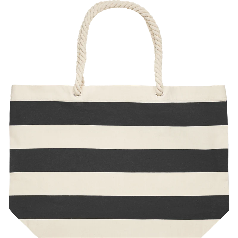 Striped Cotton Beach Bag
