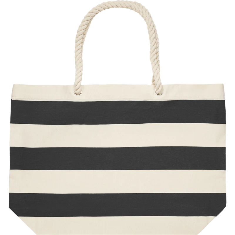 Striped Cotton Beach Bag