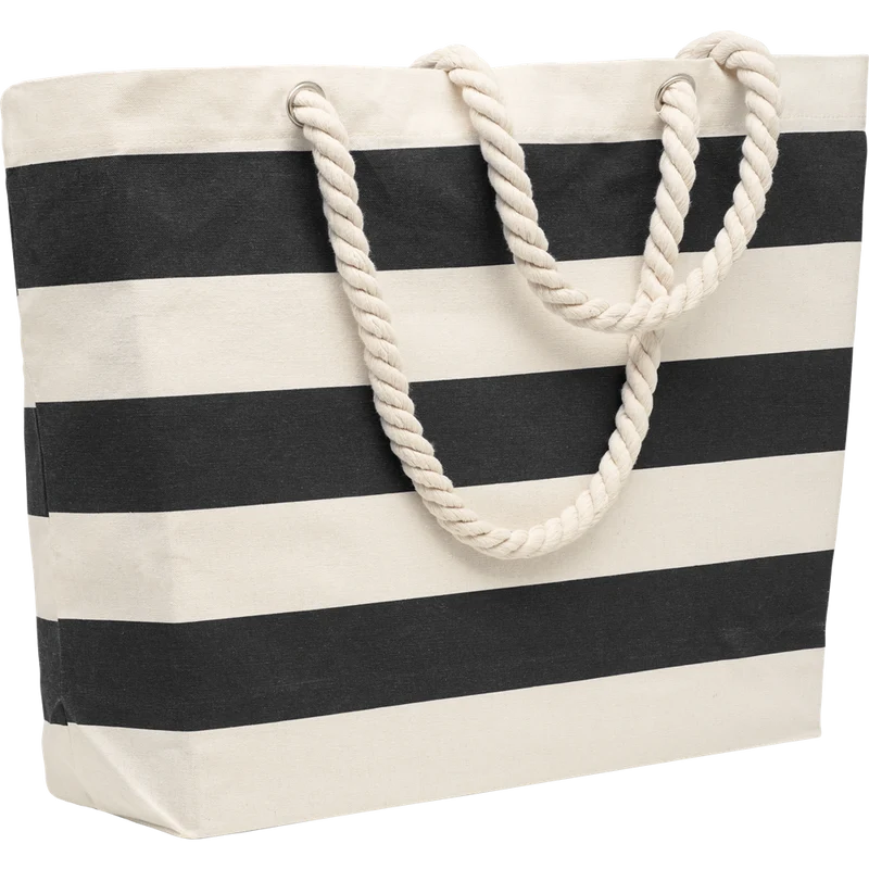 Striped Cotton Beach Bag