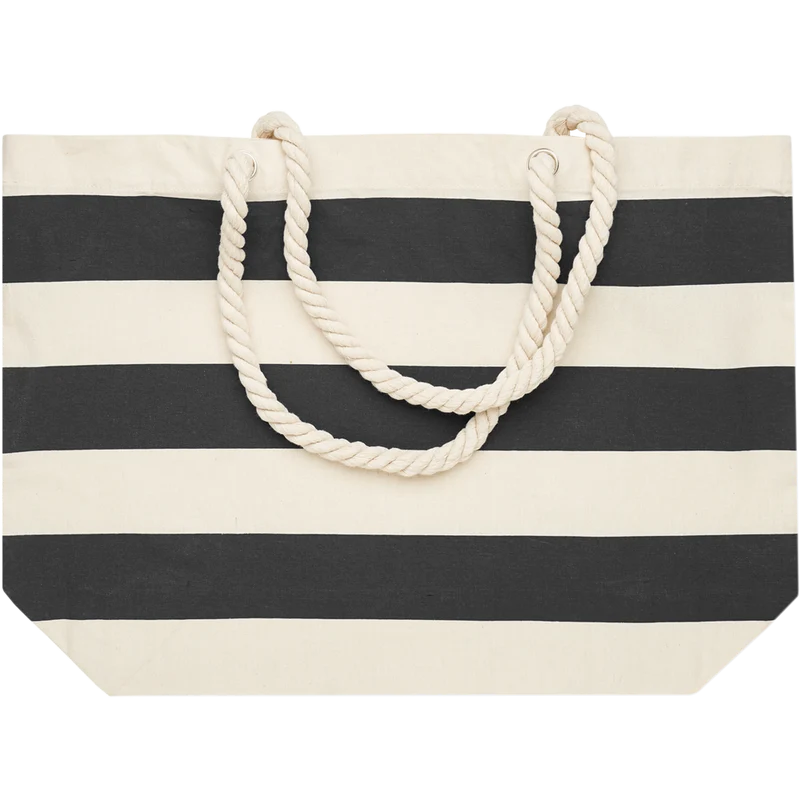 Striped Cotton Beach Bag