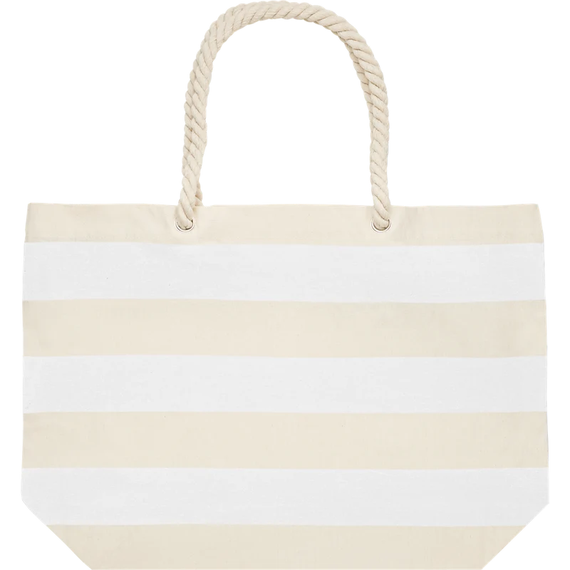 Striped Cotton Beach Bag