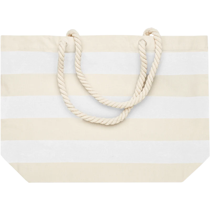 Striped Cotton Beach Bag