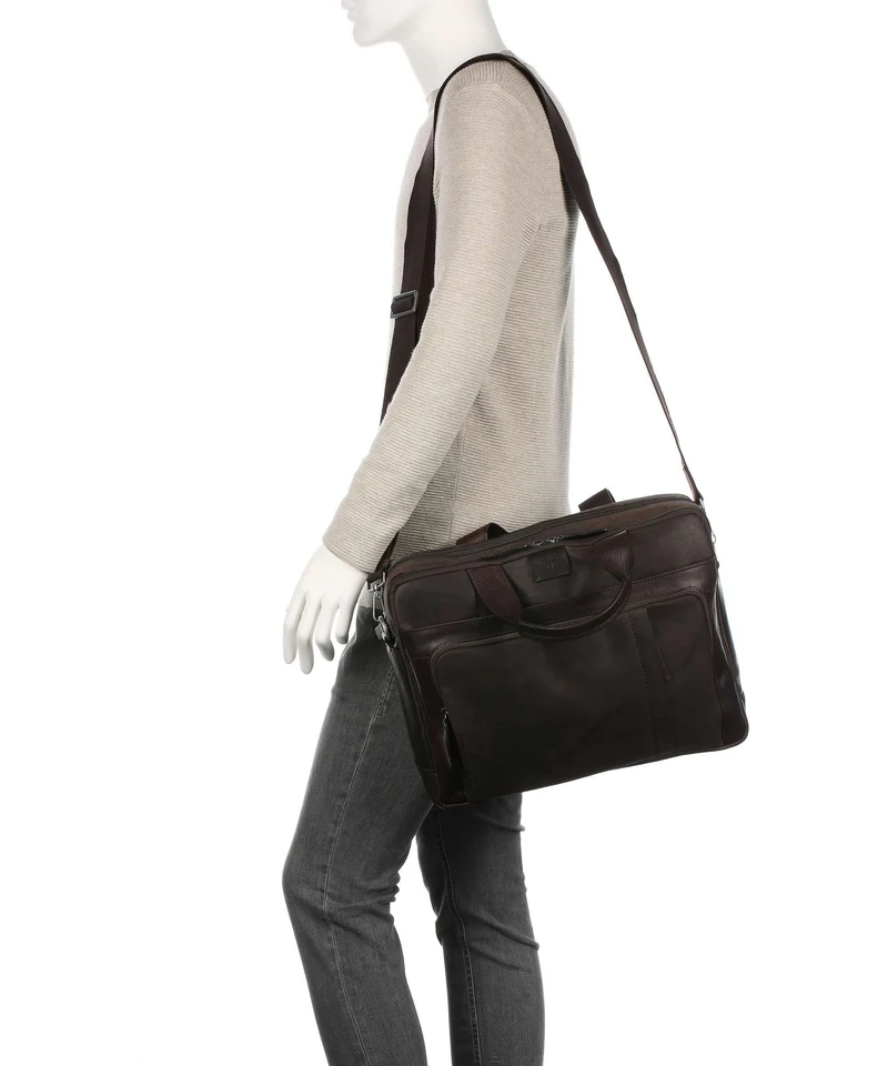 Strellson Brick Lane Aktentasche dark brown