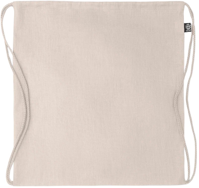 Premium large hemp drawstring bag