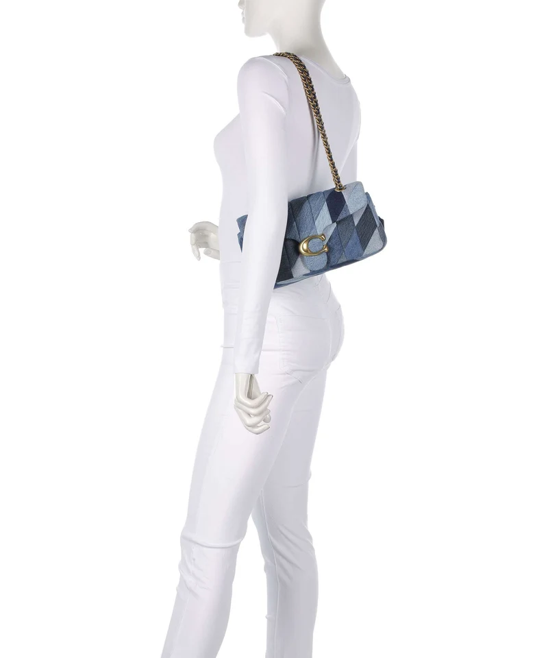 Coach Tabby Patchwork 26 Schultertasche denim/multicolour