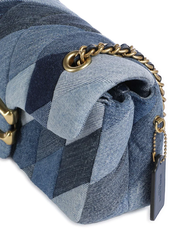Coach Tabby Patchwork 26 Schultertasche denim/multicolour