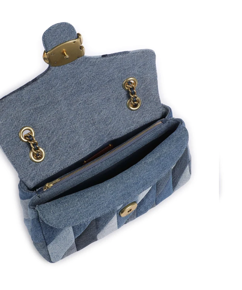 Coach Tabby Patchwork 26 Schultertasche denim/multicolour