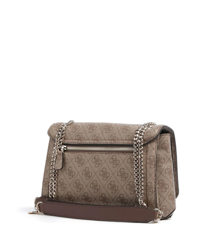 Guess Noelle Schultertasche latte logo/brown
