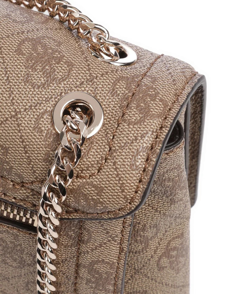 Guess Noelle Schultertasche latte logo/brown