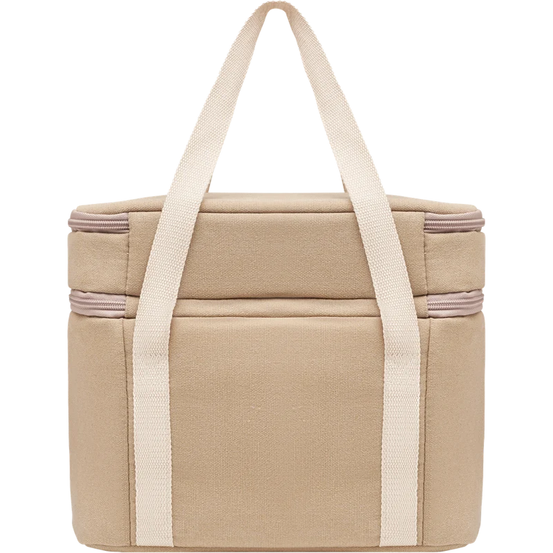 Cooler Bag with 2 Compartments in Canvas