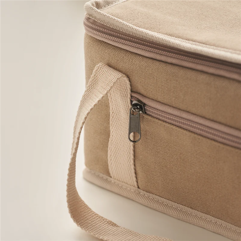 6 Can Cooler Bag in Canvas