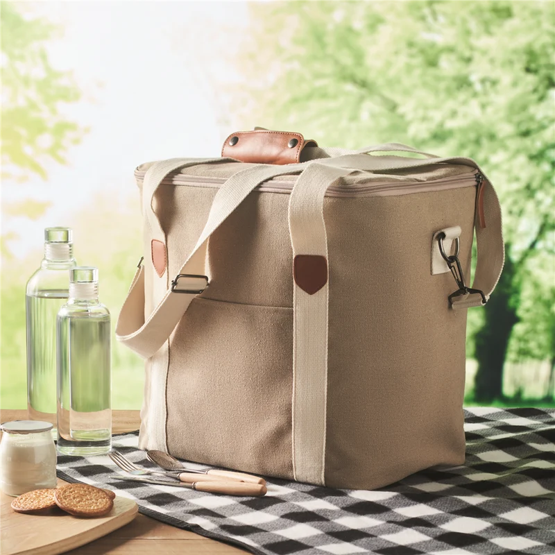 Large Cooler Bag in Canvas