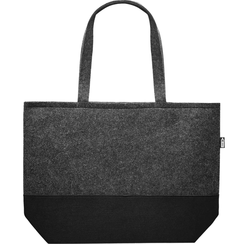 RPET Felt Shopping Bag with Coloured Base