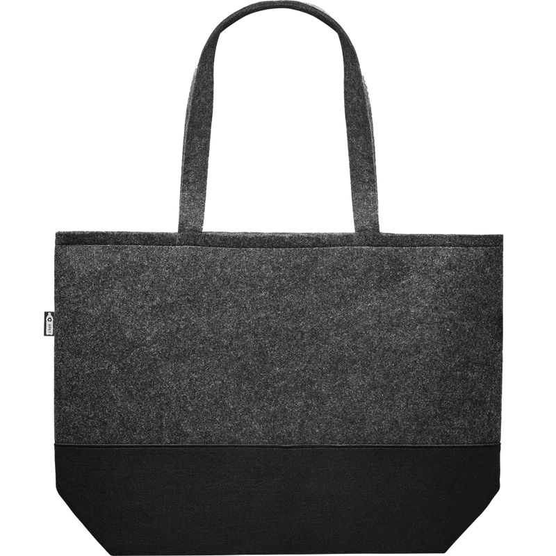 RPET Felt Shopping Bag with Coloured Base