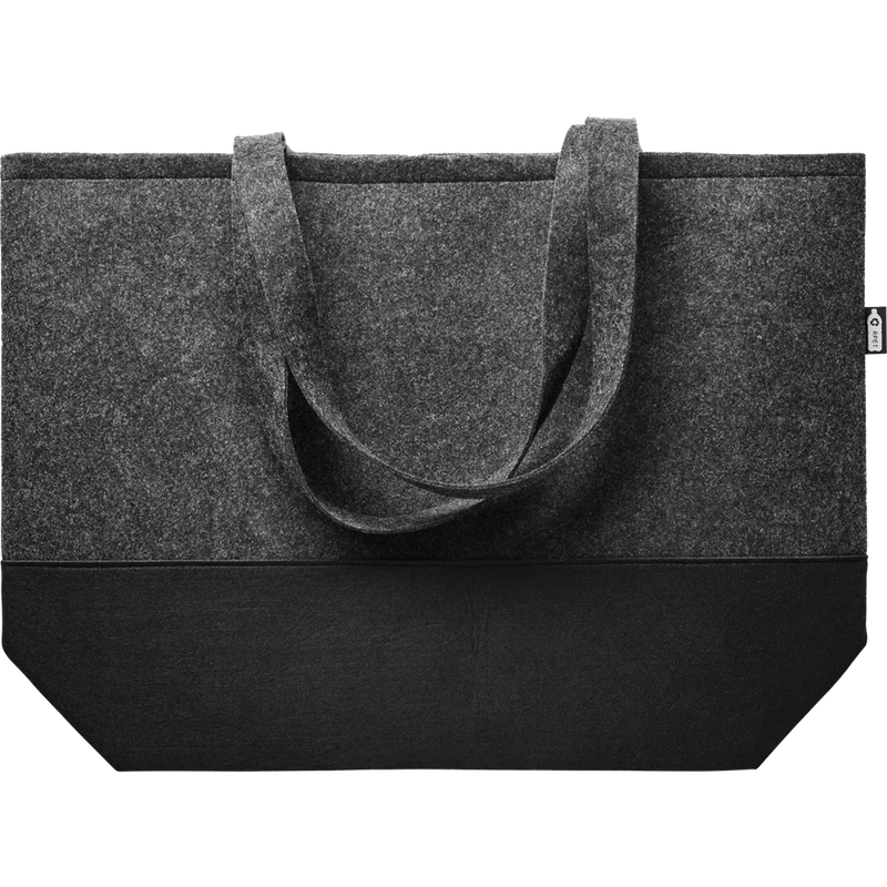 RPET Felt Shopping Bag with Coloured Base