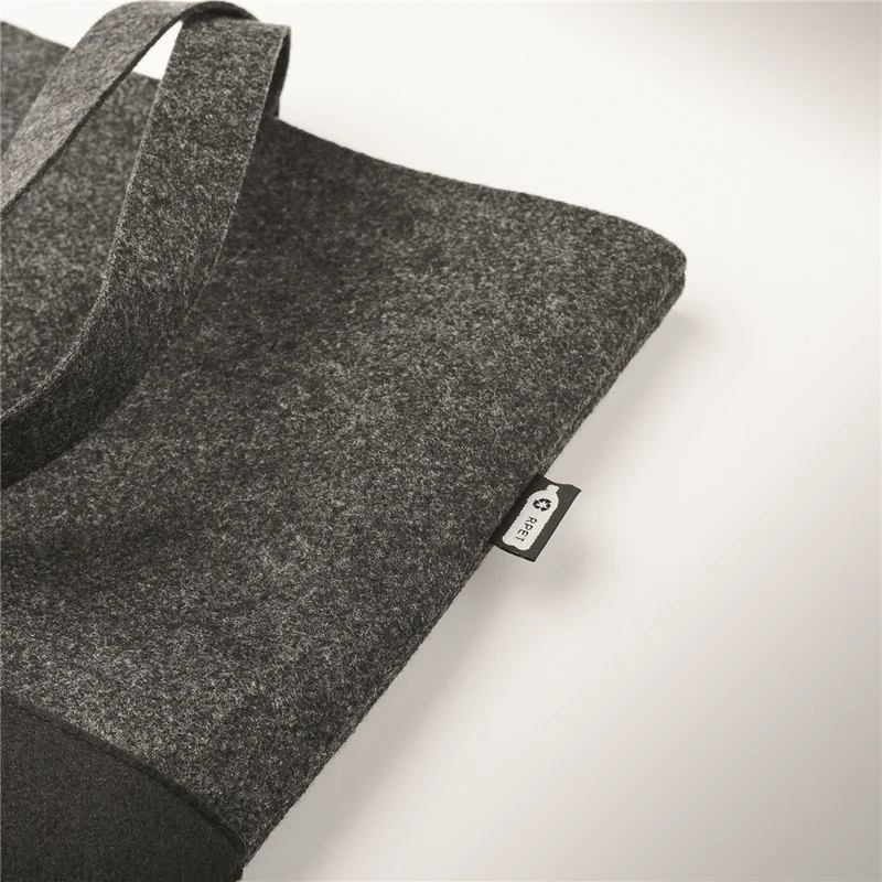 RPET Felt Shopping Bag with Coloured Base