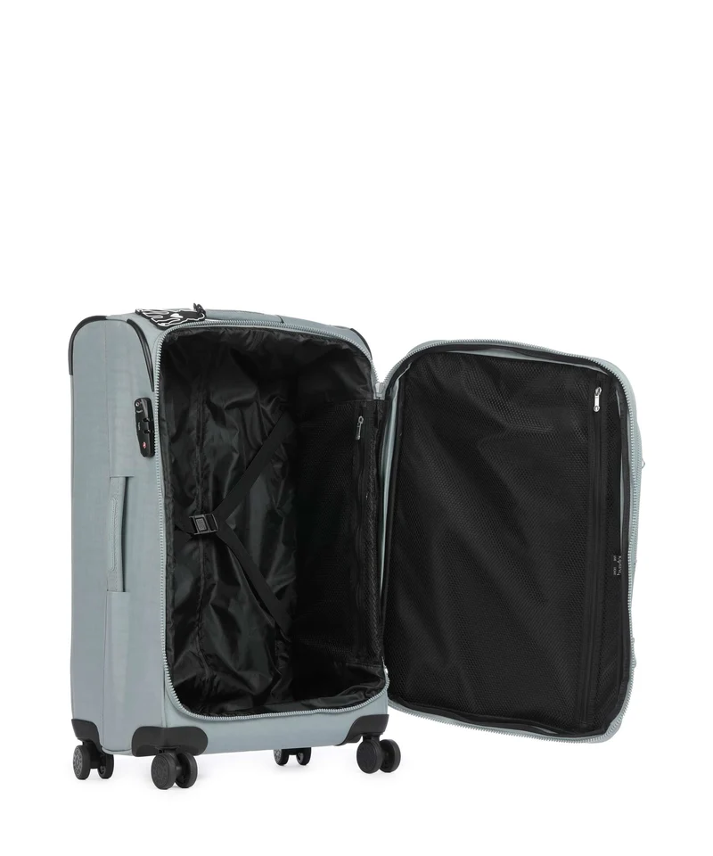 Kipling Basic New Youri M 4-Rollen Trolley relaxed grey
