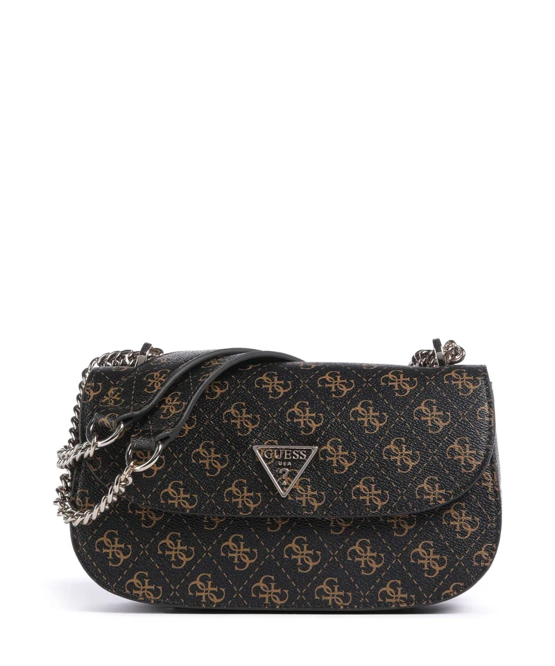 Guess Erica Schultertasche brown logo