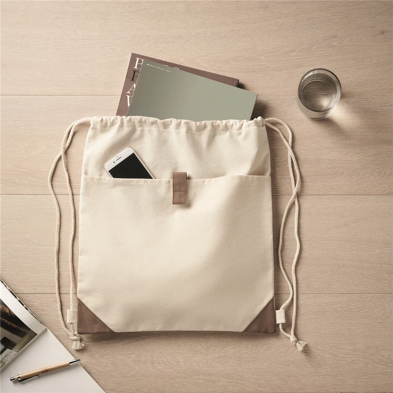 Recycled Cotton Drawstring Bag