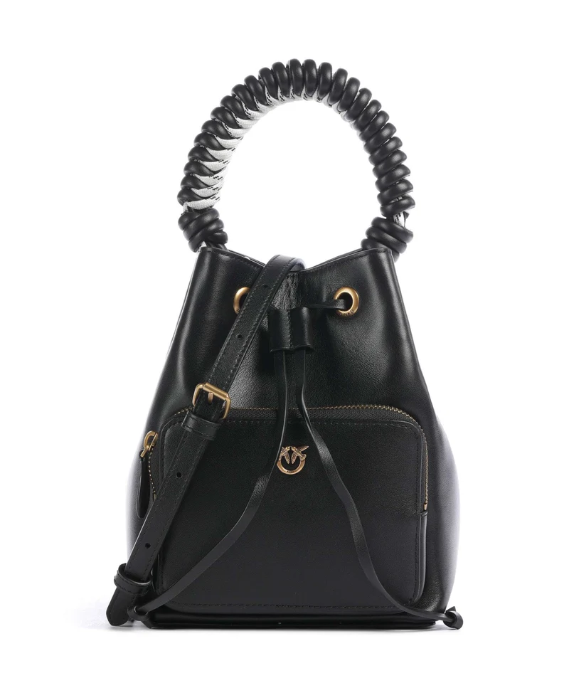 Pinko Cargo Bucket Handtasche nero/antique gold