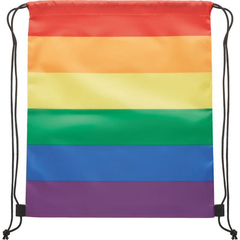 Rainbow RPET Drawstring Bag
