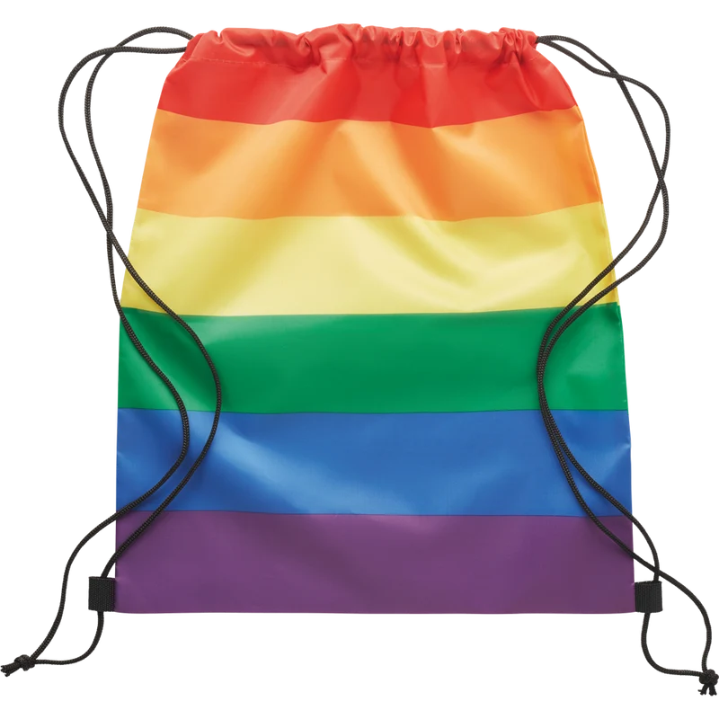Rainbow RPET Drawstring Bag