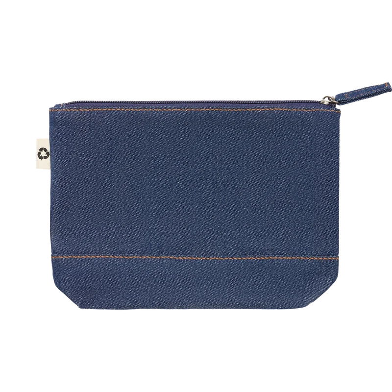 Recycled Denim Cosmetic Pouch