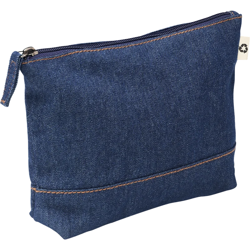Recycled Denim Cosmetic Pouch
