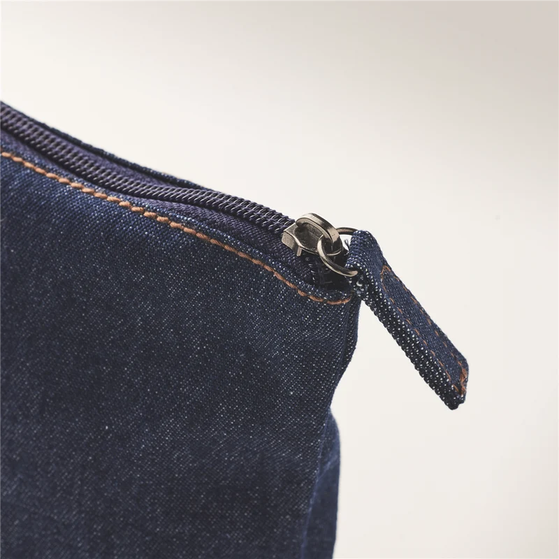 Recycled Denim Cosmetic Pouch