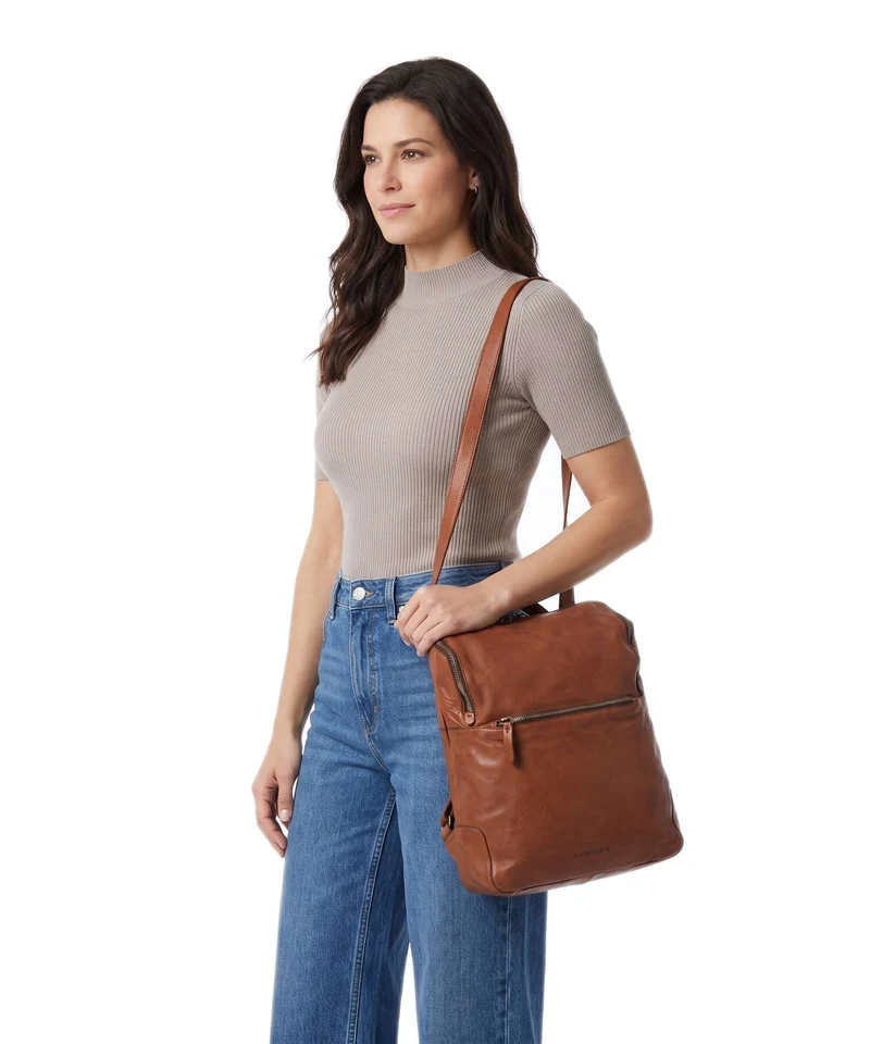 Harold's Submarine Rucksack-Tasche cognac
