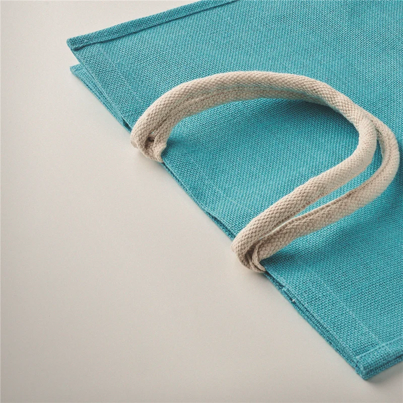 Jute Bag with Cotton Handle