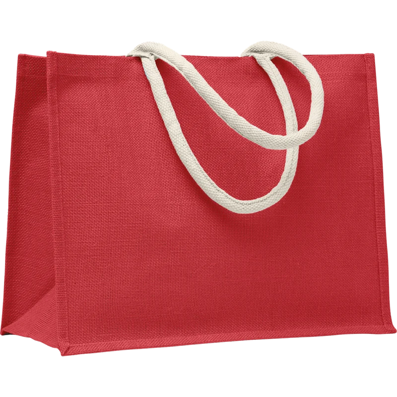 Jute Bag with Cotton Handle