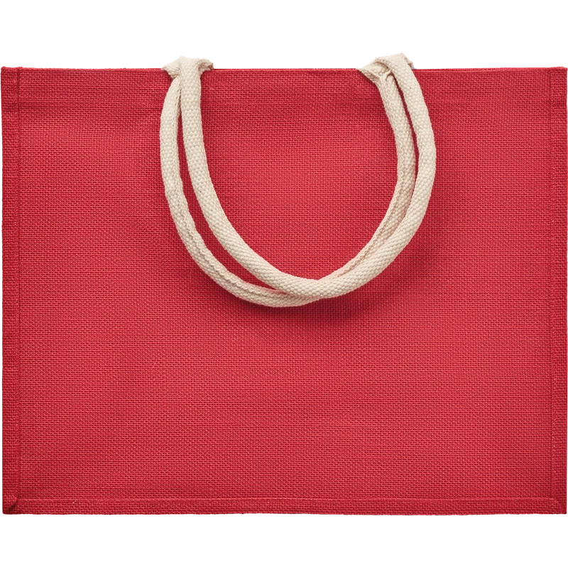 Jute Bag with Cotton Handle
