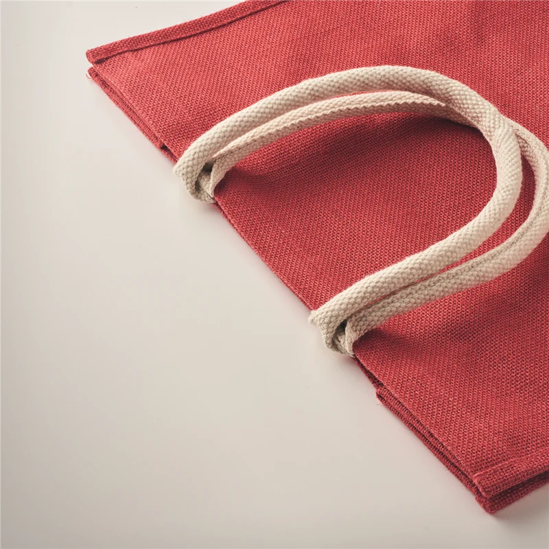 Jute Bag with Cotton Handle