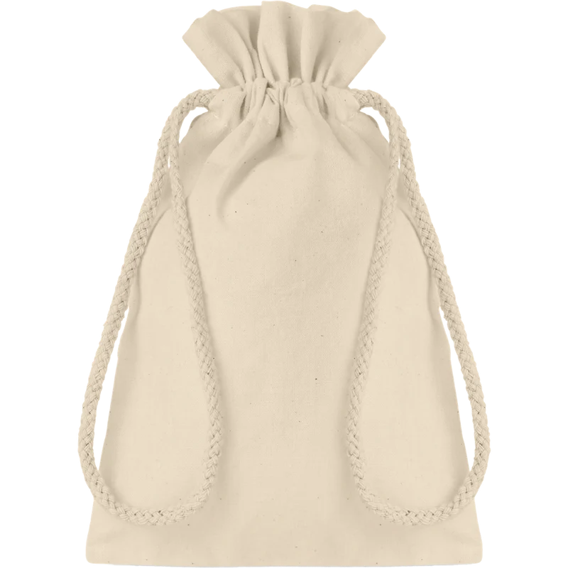 Small Cotton Draw Cord Bag