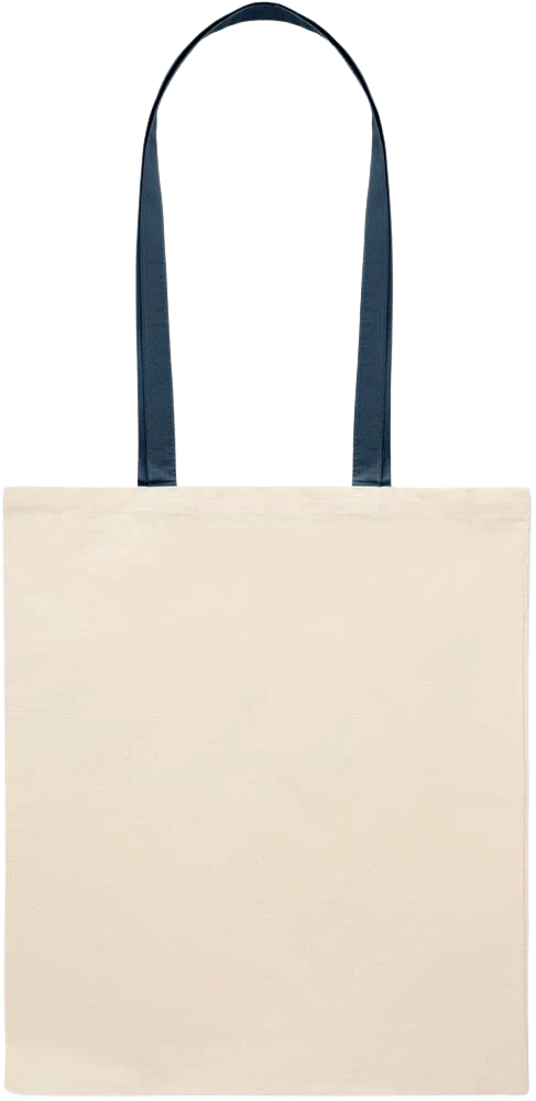 Essential colored handle tote bag