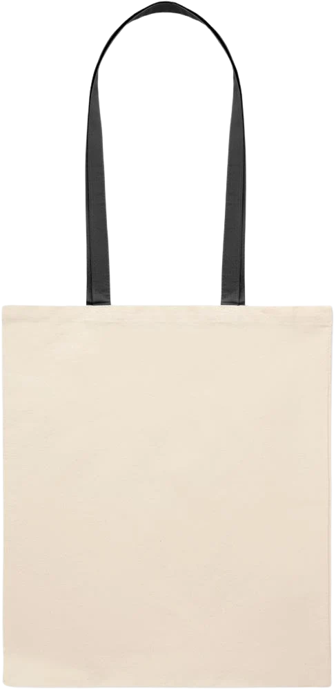Essential colored handle tote bag