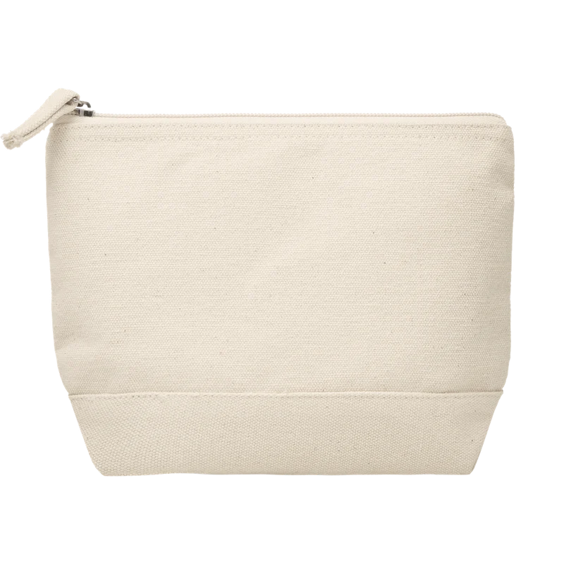 Bicolour Cotton Cosmetic Bag