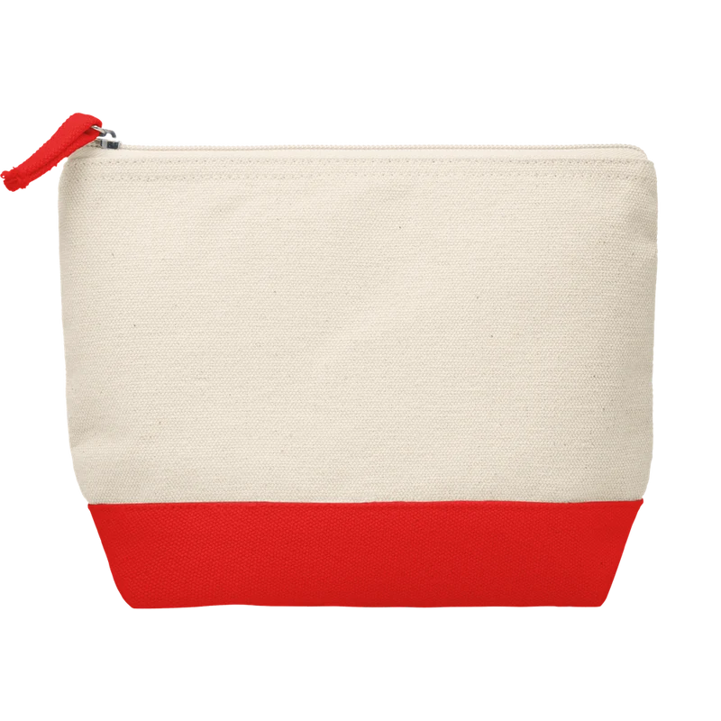 Bicolour Cotton Cosmetic Bag