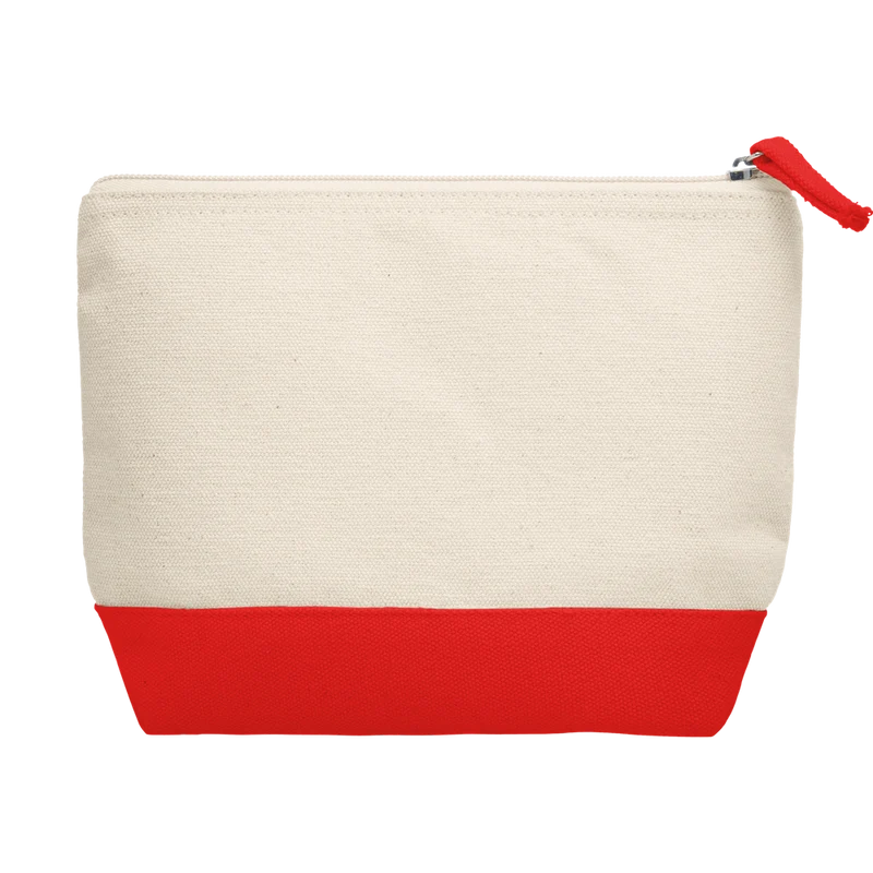 Bicolour Cotton Cosmetic Bag