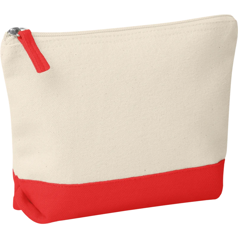 Bicolour Cotton Cosmetic Bag