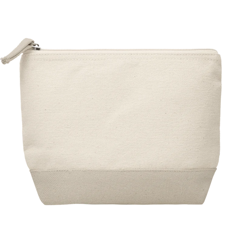 Bicolour Cotton Cosmetic Bag