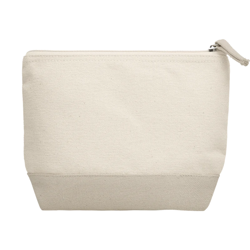 Bicolour Cotton Cosmetic Bag