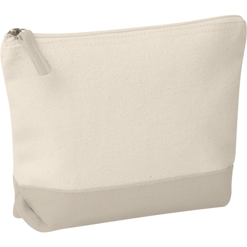 Bicolour Cotton Cosmetic Bag