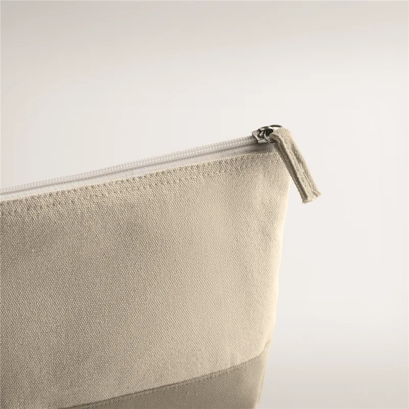 Bicolour Cotton Cosmetic Bag