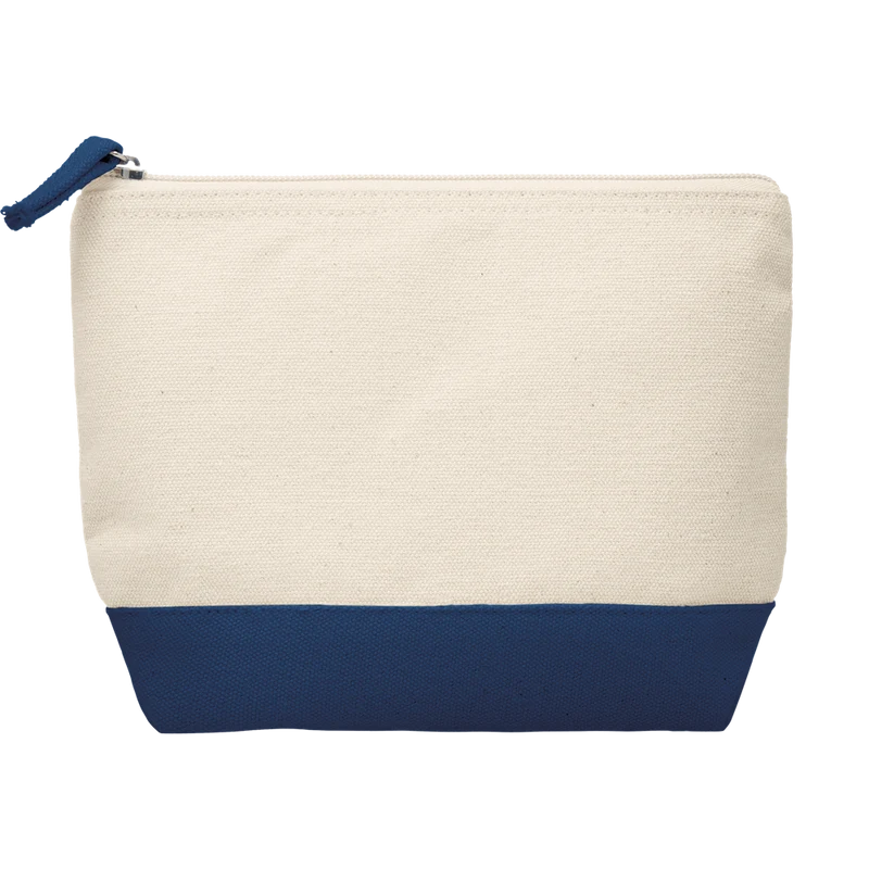 Bicolour Cotton Cosmetic Bag